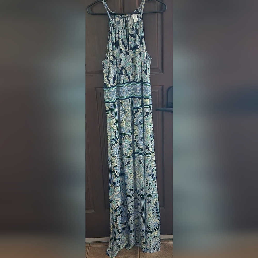 London Times sleeveless maxi dress
